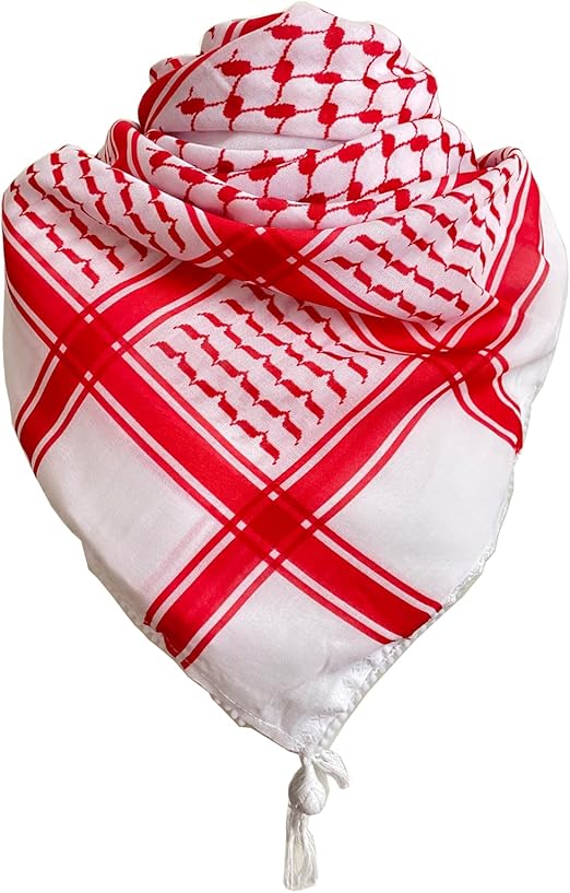 Red and white tie shimagh