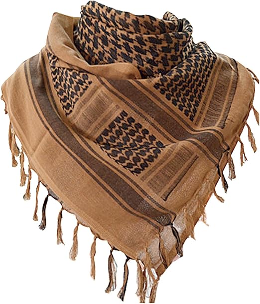 Brown and black shimagh