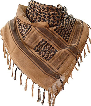 Brown and black shimagh