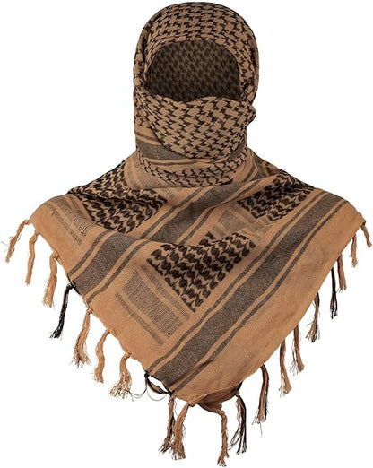 Brown and black shimagh