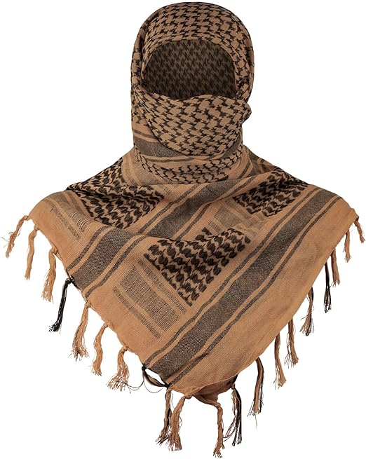 Brown and black shimagh