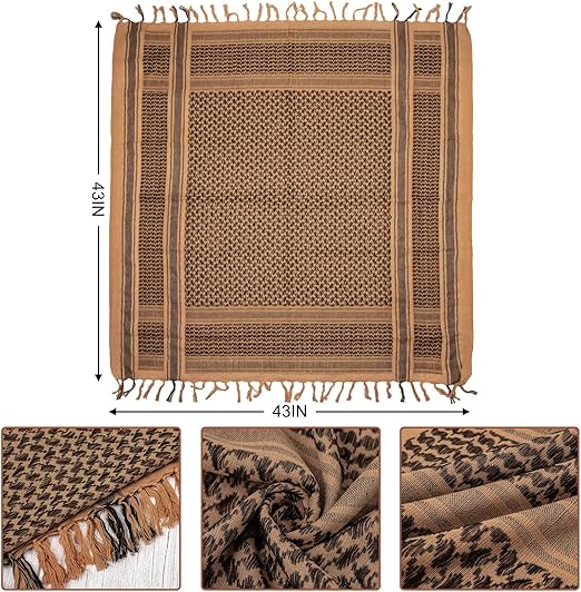 Brown and black shimagh