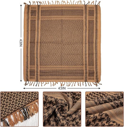 Brown and black shimagh