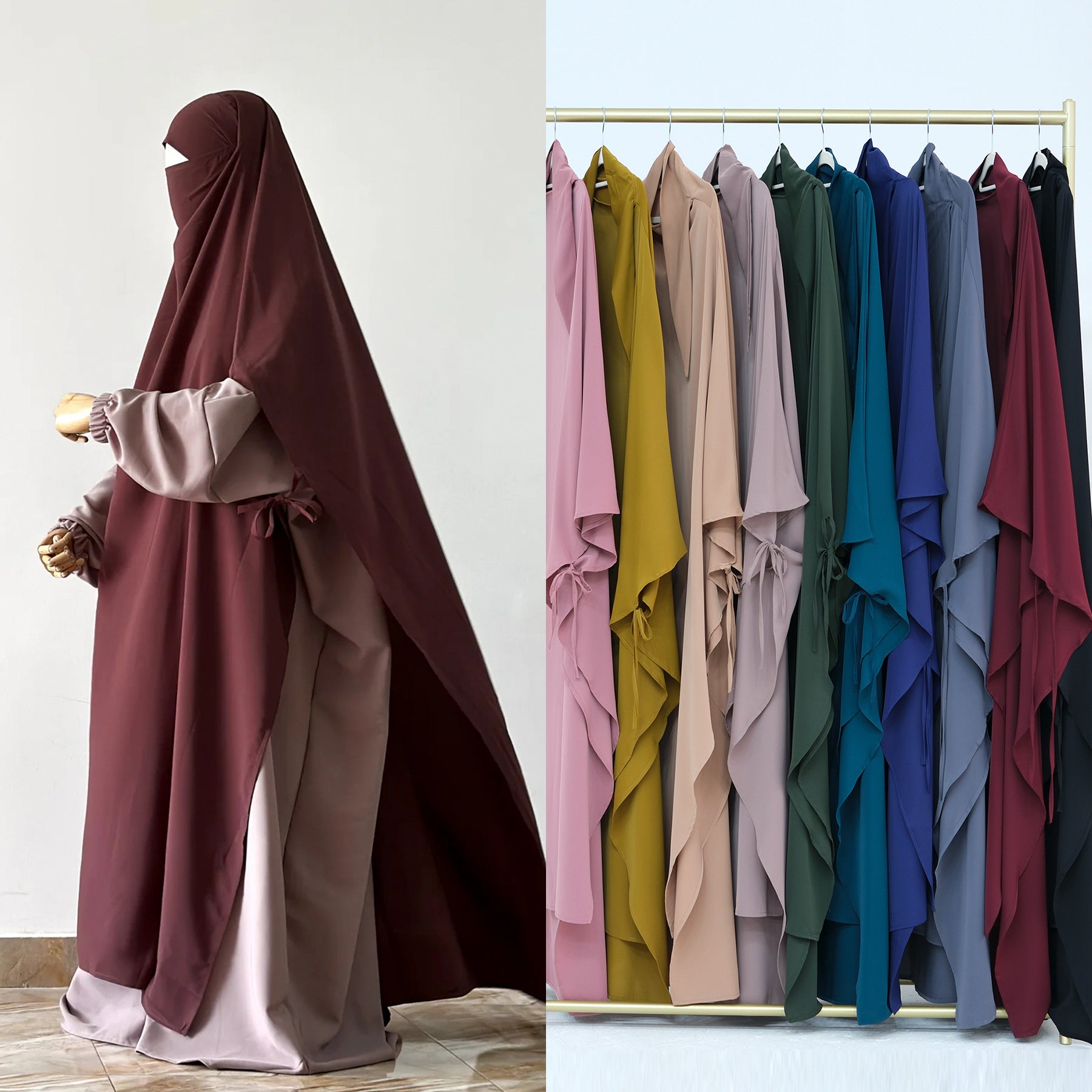 Full head cover irani  long khimar