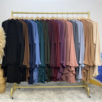 Ruffle Hijab Long