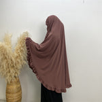 Ruffle Hijab Long