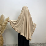 Ruffle Hijab Long
