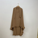 Ruffle Hijab Long