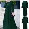 Simple Solid Color Long sleeve Abaya
