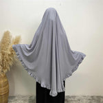 Ruffle Hijab Long