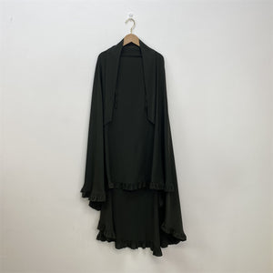 Ruffle Hijab Long