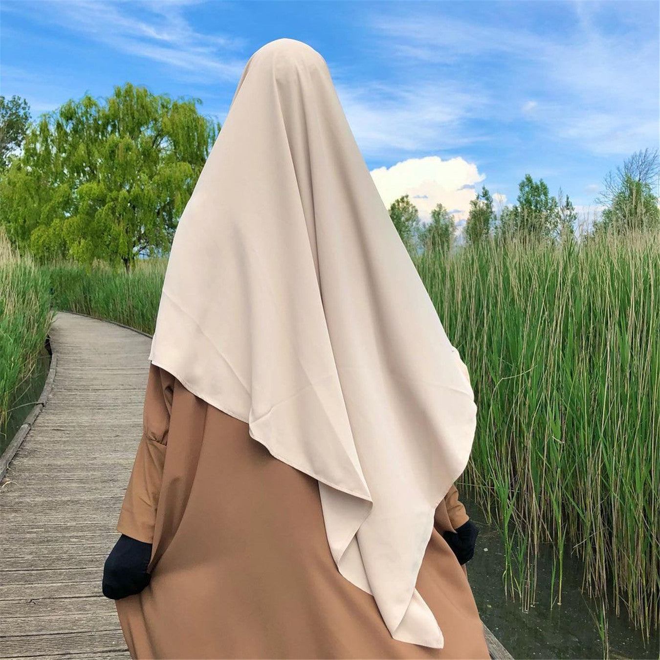 One Layer Chiffon Khimar