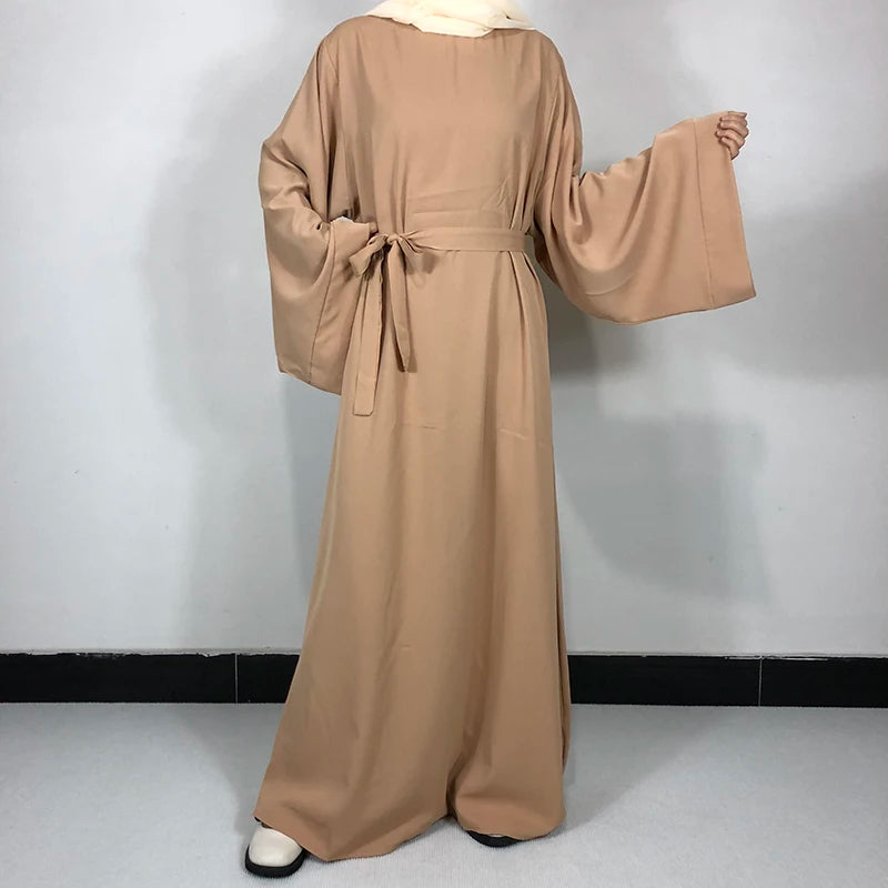 Plain Nida Abaya With Free Belt High Quality
