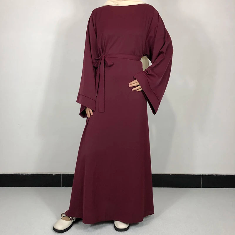Plain Nida Abaya With Free Belt High Quality