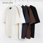 Oversized drop shoulder plain tshirt