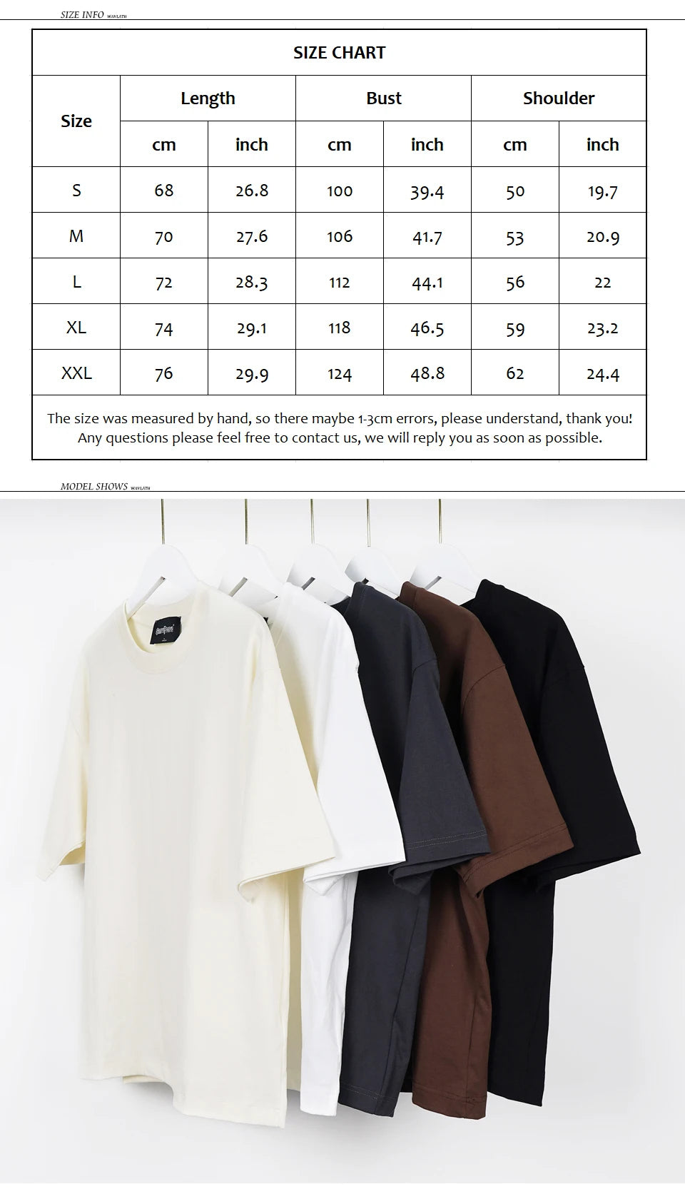 Oversized drop shoulder plain tshirt