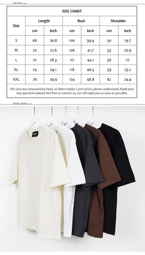 Oversized drop shoulder plain tshirt