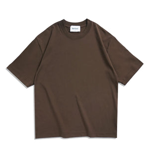 Oversized drop shoulder plain tshirt