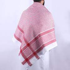 Red and white shimagh
