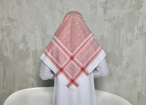 Red and white shimagh